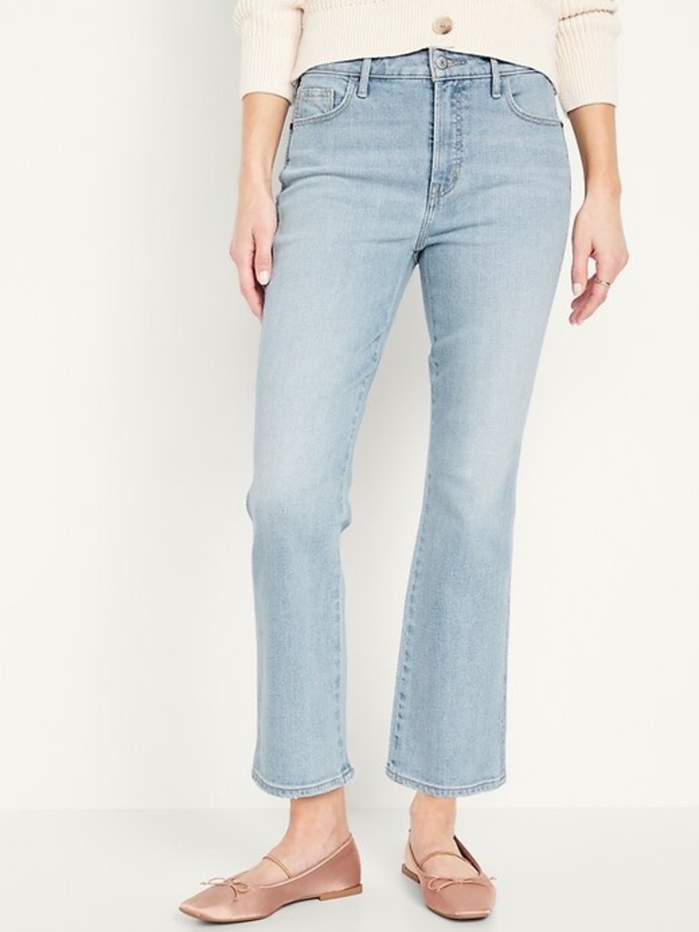 NEW Old Navy High-Rise Vintage Cropped Flare Jeans Women’s 18